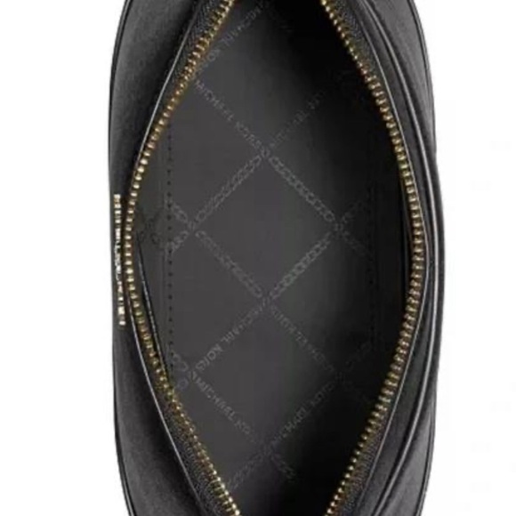 MICHAEL KORS Jet Set Dome Crossbody Leather Bag Black AUTHENTIC NWT-Minor Damage - Picture 7 of 16